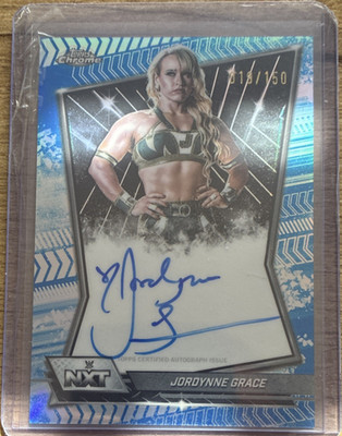 Topps Chrome WWE NXT Jordynne Grace Autogramm  019/150