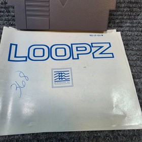 Loopz Nintendo NES 1990 Puzzle Game Cartridge and Manual Tested