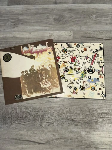 Led Zeppelin II and III LPs Vinyl 1970 Atlantic Records