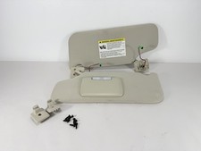 2007-2010 Ford Edge Driver Passenger Side Sun Visor Pair Set Gray Lighted 2007-2010 Ford Edge Driver Passenger Side Sun Visor Pair Set Gray Lighted