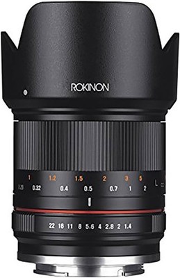 Rokinon RK21M-E 21mm F1.4 ED AS UMC High Speed Wide Angle Lens for Sony (Black)