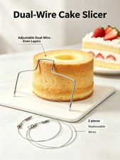 1PC CAKE Slicer Bread Cutter Wire Line Cutting Kitchen Baking Tool Leveller UK.