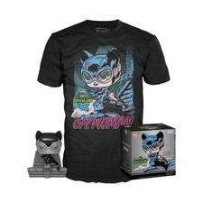 Funko Pop & Tee Jim Lee Catwoman (Talla S) Nuevo y BW Pop En Caja Y Sellado