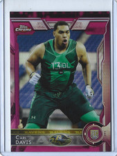 2015 Topps Chrome Carl Davis Pink Refractor Parallel Rookie#D/399 🏈Ravens🏈