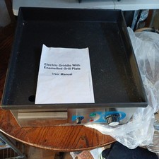  commercial electric griddle with enamelled grill plate