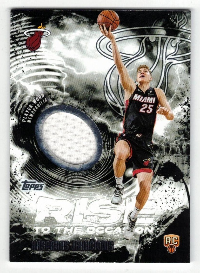 2025-26 Topps Basketball Kasparas Jakucionis Rise to the Occasion Relic #RTO-KJ
