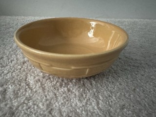 Longaberger Woven Traditions 7" Salad or Soup Bowl Butternut Made in USA