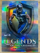 2025 Topps Chrome Football NFL Kam Chancellor Legends of The Gridiron Refractor