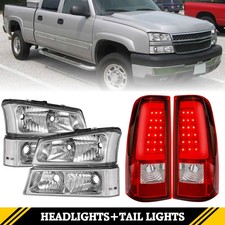 6pcs Clear Headlightled Tail Light For 2003-2006 Chevy Silverado 1500 2500 3500 6pcs Clear Headlightled Tail Light For 2003-2006 Chevy Silverado 1500 2500 3500