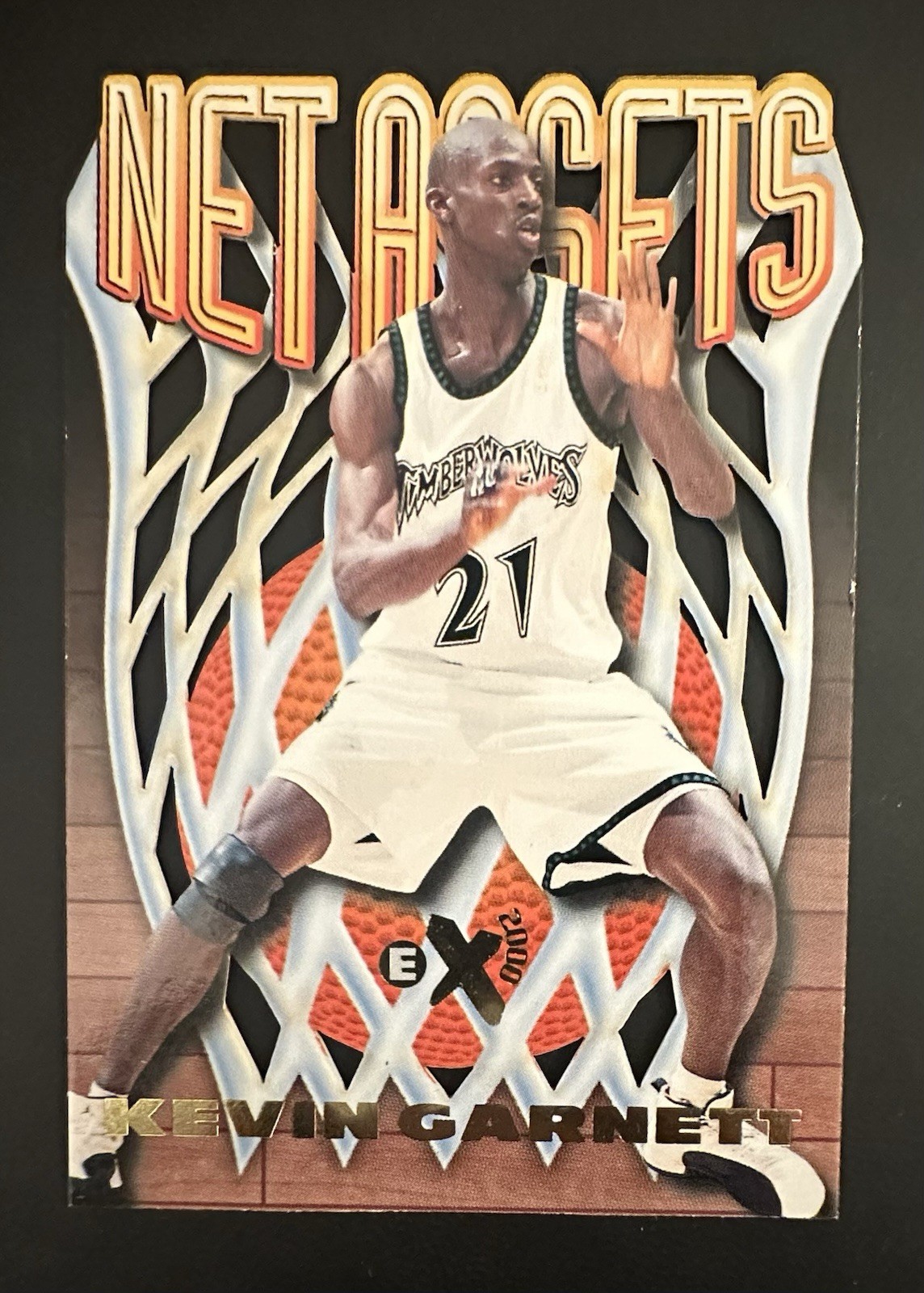 1996-97 Skybox E-X2000 - NET ASSETS Kevin Garnett #4 Timberwolves