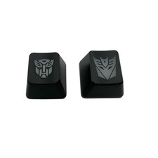 Transformers Autobot & Decepticon Logo Black Backlit ABS Keycaps