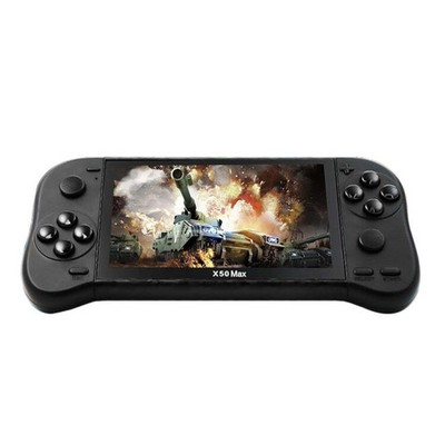 X50 Max 5,1 Zoll Bildschirm Handheld Spielkonsole für Doppelspieler mit 6000+ Spielen.