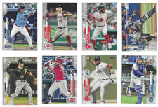8 Topps 2020 Update Series Rookie Base Baseball Card Lot Rays Reds Royals Tigers