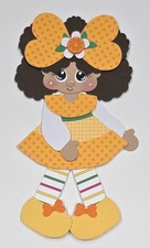 Orange Blossom Girl. Scrapbook, Card Making Paper Piecing