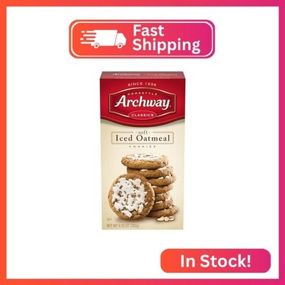 Archway Cookies, Soft Iced Oatmeal Cookies, 9.25 Oz