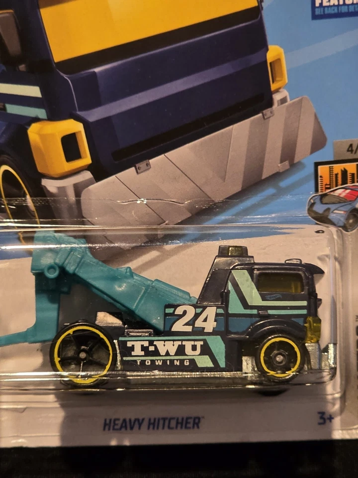 2024 Hot Wheels Heavy Hitcher BLUE 4/10 HW Metro 135/250 NETFLIX LETS RACE 🆕 - Image 2 of 4
