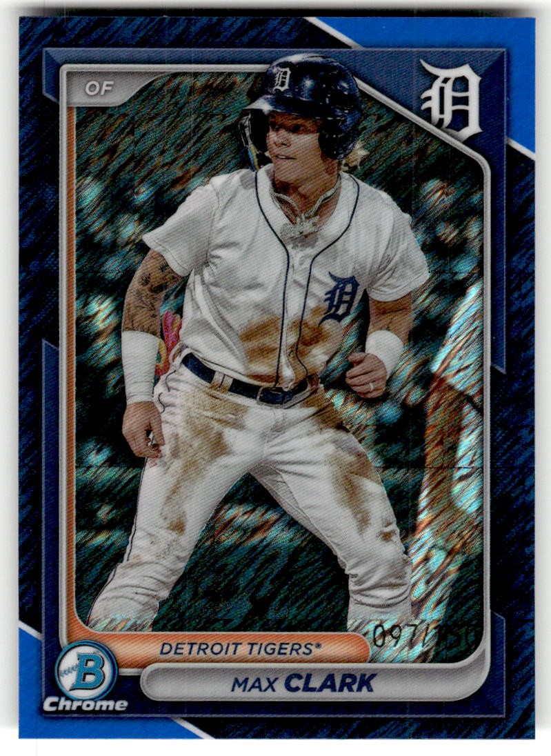 2024 Bowman Max Clark Chrome Prospects Blue Shimmer Refractors #/150 #BCP-74