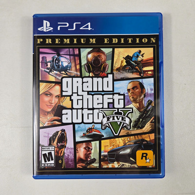 Grand Theft Auto V 5 Premium Edition Sony PlayStation 4 PS4 2013 Manual No Map