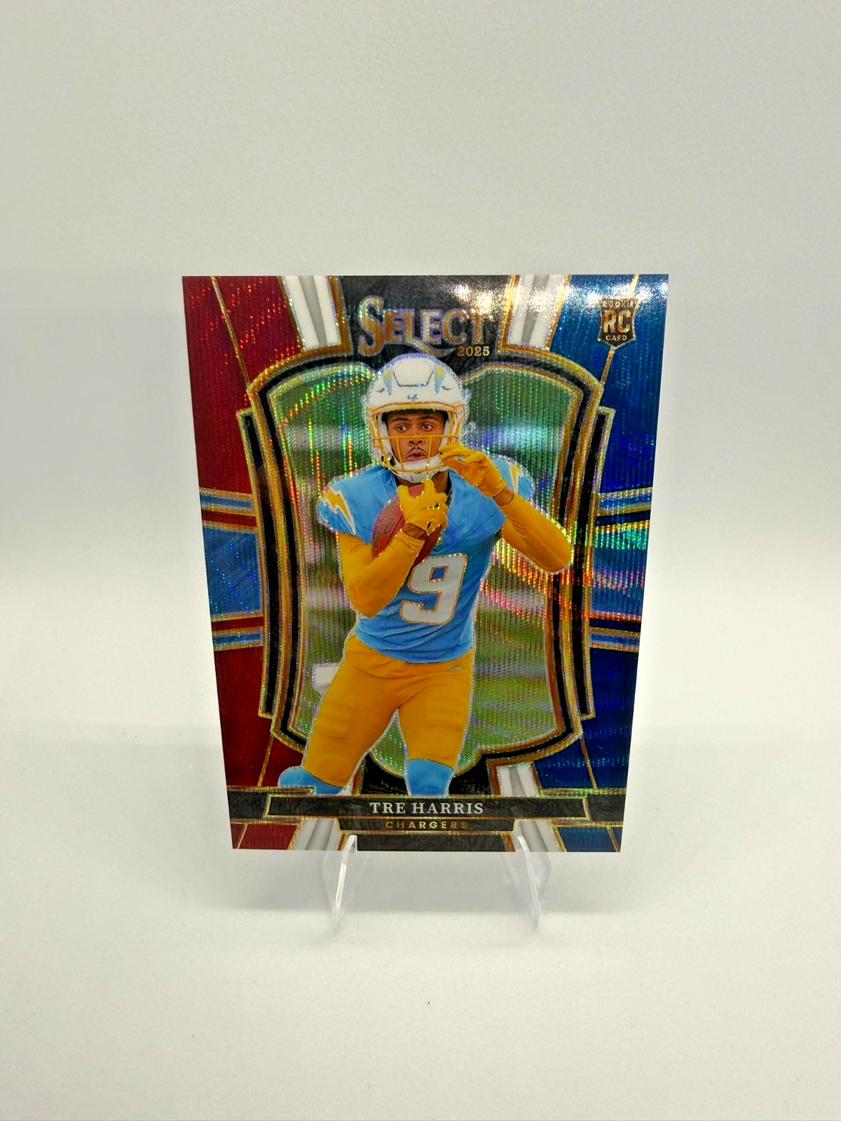2025 Panini Select Tre Harris Tri-Color Prizm /299 RC #101 Chargers