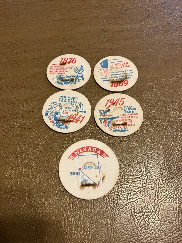 Lot of 5 Milk Caps