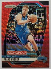 2024-25 Monopoly Prizm Franz Wagner Red Wave Prizm #47 Orlando Magic