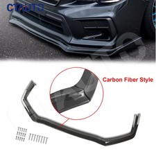 Front Bumper Lower Body Lip For 2015-2021 Subaru Wrx Sti Carbon Fiber Stage 3