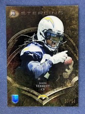 2014 Bowman Sterling Gold Refractor Jason Verrett Chargers /99 RC