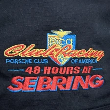 PCA Club Racing Of America 48 Hours At Sebring Racing Embroidered Men Large NEW