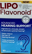 LIPO Flavonoid Advanced Hearing Support 30 Caplets ~ Exp 3/26 FAST SHIP!