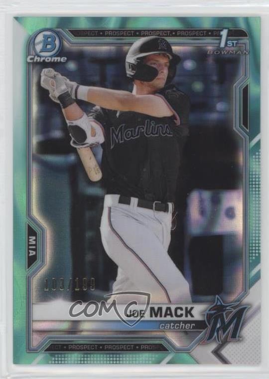 2021 Bowman Draft Chrome Aqua Lava Refractor 103/199 Joe Mack #BDC-159 s3g
