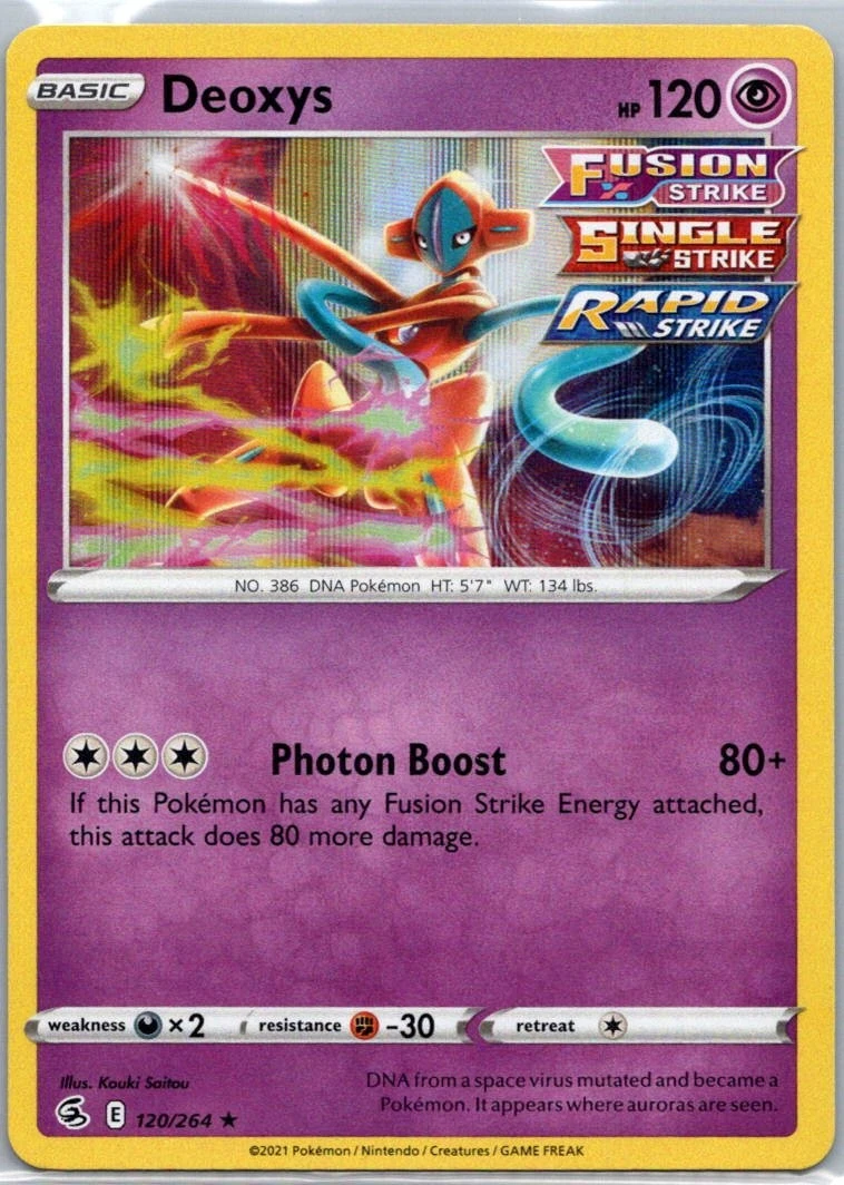 Deoxys 120/264 Swsh08: Fusion Strike for sale | eBay