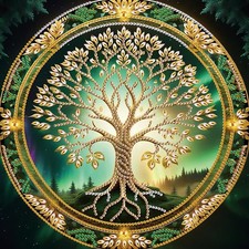 Tree Diamond Painting Kit for Adults 12x12 Inch Multicolor DIY Wall Decor