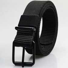 Porous Pin Buckle Canvas Belt - Durable, Versatile, Stylish for Men  Youth