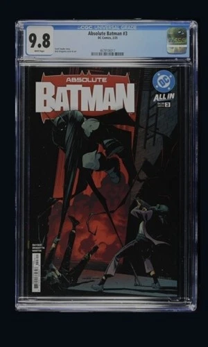 🔥 Absolute Batman #3 CGC 9.8 Graded Cover A 1st Print Nick Dragotta Cover 🔥
