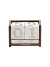 Spalding & Bros A.G. 862787 Unisex Wooden Dice Calendar Desk Item