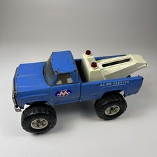Vintage TONKA Blue Tow Truck 11062 MR-970 Pressed Steel Made In USA READ
