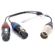Microphones Balanced Cable XLR Male to Dual XLR 3pin Female Y Splitter Cable