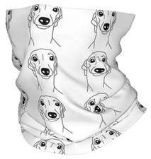 NEW tubular SCARF SNOOD white ITALIAN GREYHOUND WHIPPET looped scarf  dog