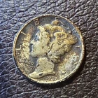 Mercury Dime 1937 US 10C Silver Coin Circulated Business Strike Uncertified