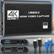 4K Audio Video Capture Card USB 3.0 HDMI Video Capture Device Full HD Recording