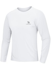 Mens Sun Protection Shirts UV SPF UPF 50 Long Sleeve Rash Guard Fishing Runn...