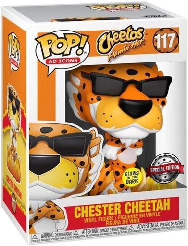 FUNKO POP!  Ad Icons: Chester Cheetah (Flamin Hot) #117; Box Lunch Exclusive