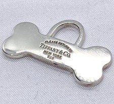 Ciondolo Tiffany & Co in argento sterling 925 con osso