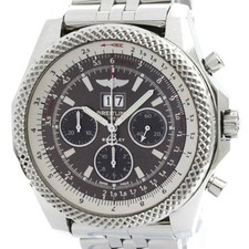 Polished BREITLING Bentley 6.75 Steel Automatic Mens Watch A44364 BF578761