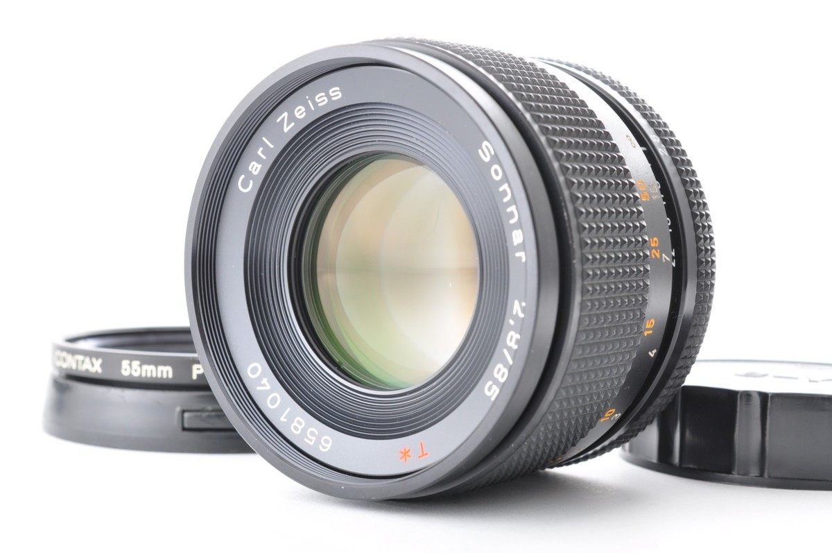CONTAX　レンズ二本セット　CarlZeiss Carl Zeiss Tessar T* 45mm F/2.8 Pancake Prime Lens with Caps and