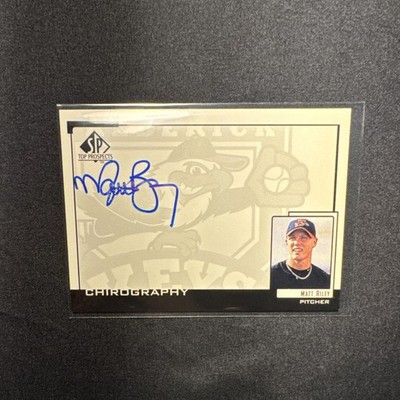 Upper Deck Matt Riley Frederick Keys 2000 SP Top Prospects Chirography Auto #MR