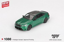 MINI GT 1:64 M5 (G90) Isle of Man Green Metallic Diecast Model Car