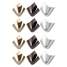 12 Pcs High Heel Toe Accessories Caps Metal Shoe Pointed Protectors