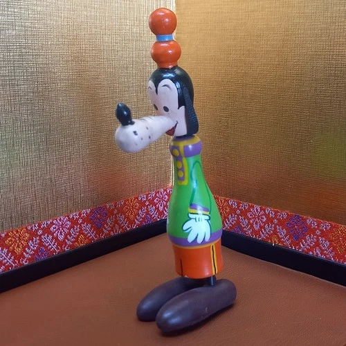 1960s Vintage Japanese Disney Wooden Kokeshi Doll - Goofy