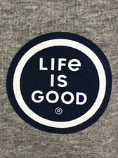 NWT Women's Life is Good Heather Gray SS Med Crusher Tee